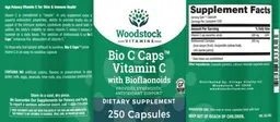 Label for Bio C Caps Vitamin C with Bioflavonoids