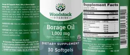 Label for Borage Oil 1,000 mg