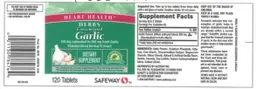 Label for Heart Health Herbs Concentrated Garlic