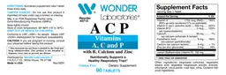 Label for A C P with B, Calcium and Zinc