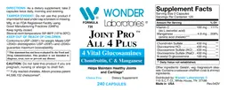 Label for Joint Pro All 4 Plus