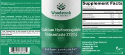 Label for Calcium Hydroxyapatite Concentrate 275 mg