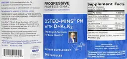 Label for Osteo-Mins PM with D+K1,K2