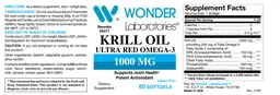 Label for Krill Oil Ultra Red Omega-3 1000 mg