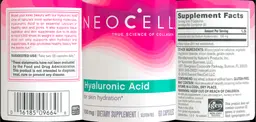 Label for Hyaluronic Acid 100 mg