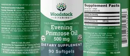 Label for Evening Primrose Oil 500 mg