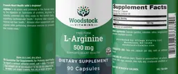 Label for L-Arginine 500 mg