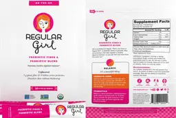 Label for Prebiotic Fiber & Probiotic Blend On The Go Unflavored