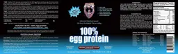 Label for 100% Egg Protein Heavenly Chocolate Flavor