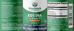 Label for Kids DHA Omega-3's Orange Creme Flavor