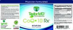 Label for CoQ10 Rx