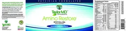 Label for Amino Restore Natural Choclate Flavor