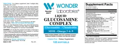 Label for Liquid Glucosamine Complex