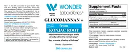 Label for Glucomannan +