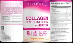 Label for Beauty Infusion Tangerine Flavor