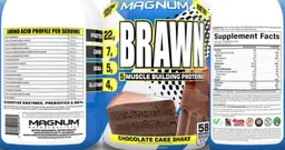 Label for Brawn Chocolate Cake Shake