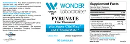 Label for Pyruvate One Thousand