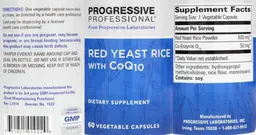 Label for Red Yeast Rice with CoQ10