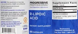 Label for R-Lipoic Acid