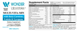 Label for Multi-Vita-Min