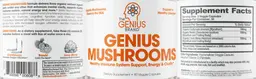 Label for Genius Mushrooms
