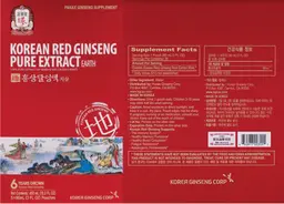 Label for Korean Red Ginseng Pure Extract Earth
