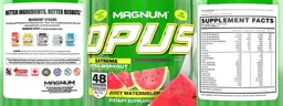 Label for Opus Extreme Intra-Workout Juicy Watermelon