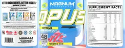 Label for Opus Extreme Intra-Workout Twister Pop
