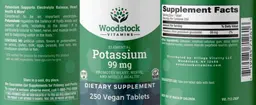 Label for Potassium 99 mg