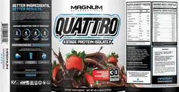 Label for Quattro Chocolate Dipped Strawberry Flavour