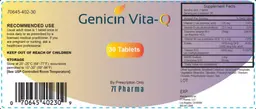 Label for Genicin Vita-Q
