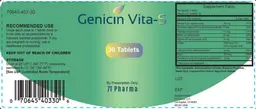Label for Genicin Vita-S