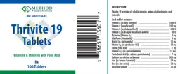 Label for Thrivite 19 Tablets