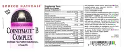 Label for Coenzymate B Complex