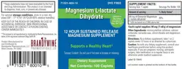 Label for Magnesium L-Lactate Dihydrate