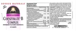 Label for Coenzymate B Complex