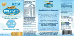 Label for Pediatric POLY-VITE Drops Delicious Natural Fruit Flavor