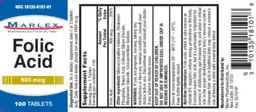 Label for Folic Acid 800 mcg