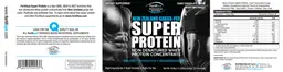 Label for New Zealand Grass-Fed Super Protein Dark Chocolate Fudge