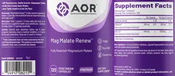 Label for Mag Malate Renew