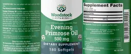 Label for Evening Primrose Oil 500 mg