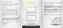 Label for Micro Melatonin 100 mcg