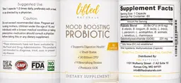 Label for Mood Boosting Probiotic 30 Billion CFU