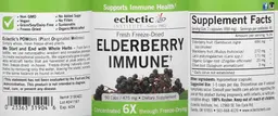Label for Elderberry Immune 475 mg