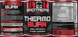 Label for Thermo Burn
