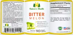 Label for Bitter Melon 450 mg