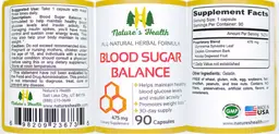 Label for Blood Sugar Balance