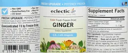 Label for Ginger 395 mg