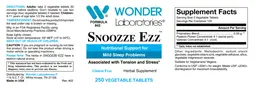 Label for Snoozze Ezz