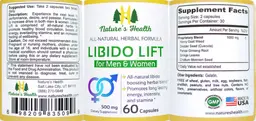 Label for Libido Lift for Men & Women